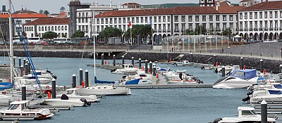 Stad Ponta Delgada in Portugal